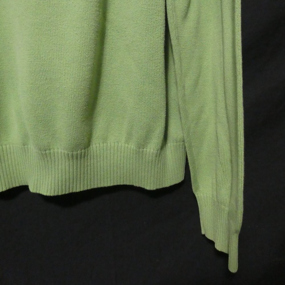 NAUTICA | medium | 100% Cotton | Green Knit Crewneck Sweater | EUC - Picture 15 of 16